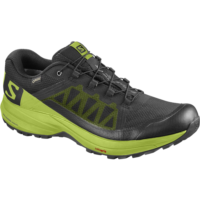 Chaussures De Trail Running Salomon Homme Noir / Vert Foncé - Salomon XA ELEVATE GTX® - France (3194